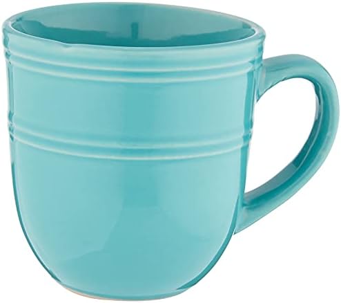 American Atelier Madelyn Square Dinnerware Set, 16-Piece, Turquoise Green