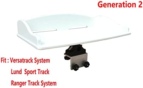 Brocraft Bait Table for 90 Degree Boat Track System/Boat Cutting Board for Versatrack Track System/Lund Sport Track/Ranger Track System