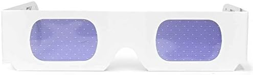 GloFX Paper Cardboard Diffraction Glasses - Great for Christmas Lights, Parties, Raves, Festivals, Light Shows, & Fireworks