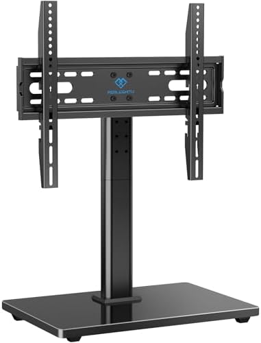 PERLESMITH Universal TV Stand Legs for 32-70 inch TVs up to 99 lbs, Height Adjustable Tabletop Television Stand Mount, Universal TV Base for Livingroom & Bedroom, VESA 400x400mm PSTVS04-N2