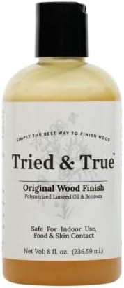 Tried & True Original Wood Finish, Pint | Linseed Oil & Beeswax Blend for Woodworking Projects, Long-Lasting Durability, Food Safe Sealer, Non-Toxic Wood Finish