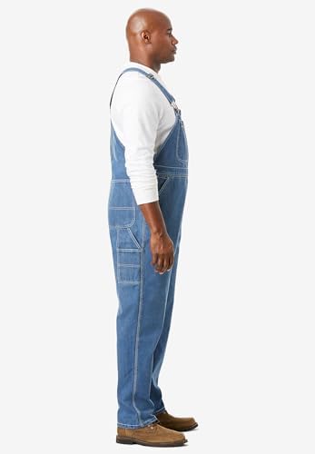 by KingSize Men's Big & Tall Denim Overalls