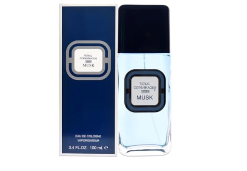 Royal Copenhagen Musk Eau de Cologne Spray for Men, 3.4 oz
