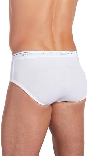 Jockey Classic Low Rise Brief- 6 Pack - 100% Cotton Underwear for Men