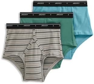 Jockey Classic Full Rise Brief- 3 Pack - 100% Cotton Underwear for Men