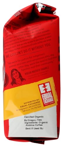 Equal Exchange Organic Coffee, Whole Bean French Roast 10 Oz (Pack of 6)