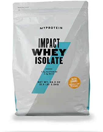 Myprotein Impact Whey Protein Isolate, 2.2 Lbs (30 Servings) Chocolate Brownie, 25g Protein & 6g BCAA Per Serving, Gluten-Free Shake for Muscle Strength & Recovery