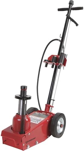 Strongway 22-Ton Quick Lift Air/Hydraulic Service Floor Jack | Controlled vehicle lifting, heavy shop use, stable positioning, professional garage service, durable steel construction