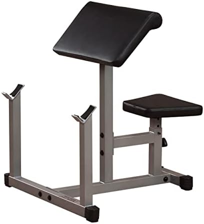 Body-Solid Preacher Curl Bench with Adjustable Seat and Extra Wide Base