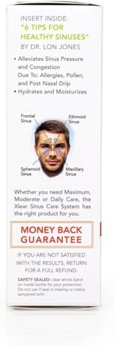 Xlear Max Natural Nasal Spray with Xylitol, 1.5 fl oz (Pack of 4) | Strong Formula with Capsicum and Aloe Vera for Servere Sinus Pressure Relief, Nasal Decongestant, Headache, Dry Nose