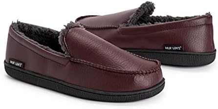 Muk Luks Men's Moccasin-Black Slip-On Loafer