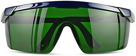 FreeMascot IPL 200nm-2000nm Laser Safety Glasses for Laser Hair Removal Treatment and Laser Cosmetology Operator Eye Protection with Case (Green)