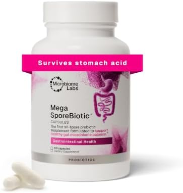 Microbiome Labs MegaSporeBiotic Daily Probiotic for Women + Men, 60 Ct