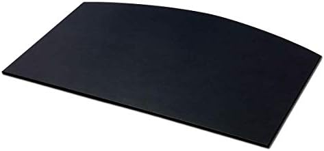 Dacasso Black Arched Desk Pad, 34.00 x 24.00 x 0.25 (P1022)