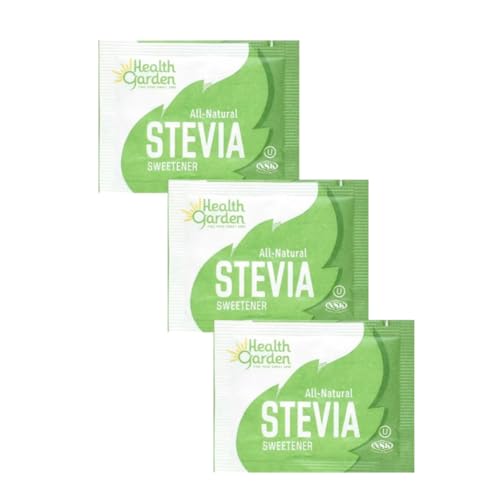 Health Garden Stevia Packets, 100 Count, Zero Calorie Sugar Substitute | Keto Certified, Diabetic-Friendly, Non-GMO