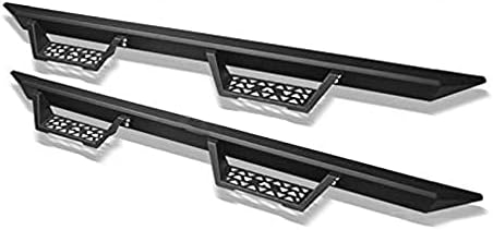 R&L Racing Matte Black Modular Drop Step Nerf Bars Boards Compatible with 2005-2018 Nissan Frontier Crew Cab