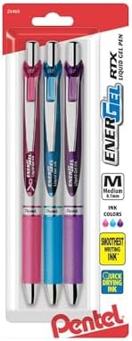Pentel 756260 EnerGel RTX Retractable Gel Pens Medium
