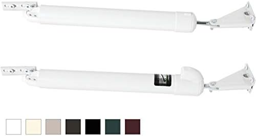 GREENSTAR Touch 'n Hold Smooth - Dual Door Closer System - Heavy Duty - for (Medium and Heavy Weight) Storm, Screen, & Security Doors - New Doors or Replacement for Previous Units (White)