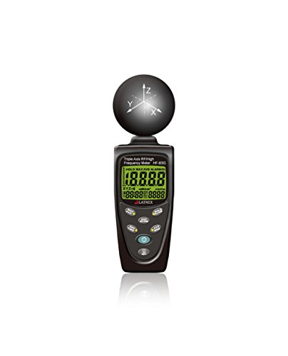 HF-B3G Triple Axis HF RF EMF Meter Analyzer and Detector + Aluminium Case & Calibration Certificate: 50MHz - 3.5GHz Measuring EMF from Cell Phones