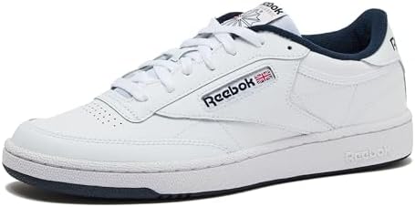 Reebok Club C 85 Mens Tennis Shoes, Casual Fashion White Sneakers for Men