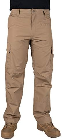 LA Police Gear LAPG Men's Urban Ops Tactical Pants | Gusseted Crotch, Ripstop, Water & Stain Resistant Work Pants for Men