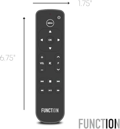 Function101 Button Remote for Apple TV (Infrared Edition) — Apple TV Replacement Remote for Apple TV 4K & All Models | Traditional Button Layout