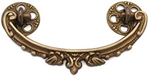 Victorian Drawer Pull Antique Drawer Bail Pull Antique Furniture Drawer Pull Solid Cast Brass Antiqued Cabinet Pull Handle - Excellent Replica of an
