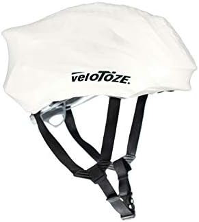 veloToze Cycling Helmet Cover, fits Most Bike Helmets - Keeps Wind, rain and Sun Away from Head; Bright Colors for Visibility