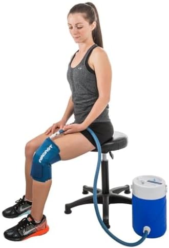Aircast Cryo/Cuff Knee Cold Therapy System (Medium) | Gravity-fed cooler