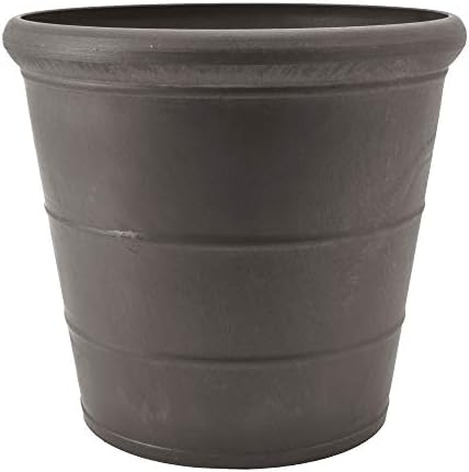 PSW Pot Collection NUR28C 10” Planter Pot for Indoor and Outdoor Plants and Gardens, 10-inch, Chocolate