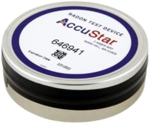Radon Gas Test Kit AccuStar Charcoal Short Term 48-96 Hour Test