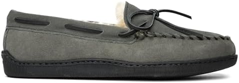 Minnetonka Men's Sheepskin Hardsole Slipper