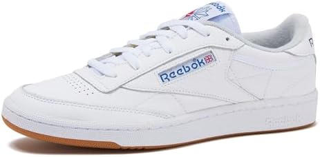 Reebok Club C 85 Mens Tennis Shoes, Casual Fashion White Sneakers for Men