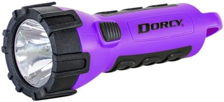 Dorcy 55 Lumen Floating Water Resistant LED Flashlight with Carabineer Clip, Purple (41-2508)