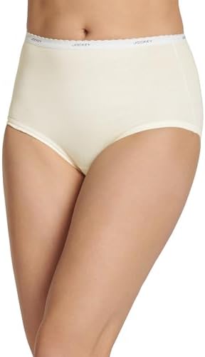 Jockey Women's Underwear 100% Cotton Classic Brief - 3 Pack