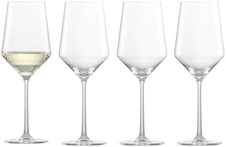 ZWIESEL GLAS Pure Saugivnon Blanc White Wine Glass (Set of 4), Graceful Wine Glasses for White Wine, Dishwasher-Safe Tritan Crystal Glasses