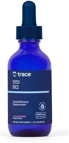 Trace Minerals Liquid Ionic Vitamin B12 1000 mcg, Methylcobalamin, 2 oz | Bioavailable methylcobalamin, Nerve and brain support