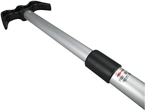 Pactrade Marine Boat Kayak Raft Floating Telescopic 45'' - 72'' Oar Paddle & Hook Anodized Aluminum Shaft
