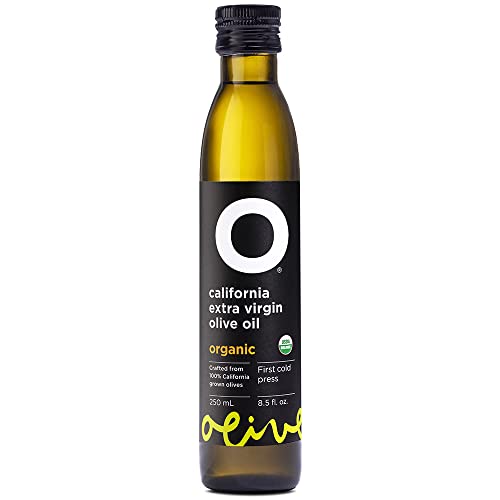 O Olive California Organic Extra Virgin Olive Oil Glass Bottle 8.5 Fl Oz