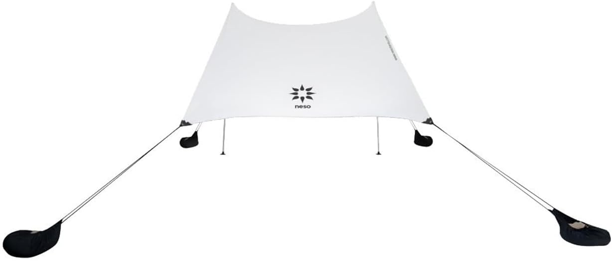 Neso Grande Portable Beach Tent Sun Shelter - Lightweight Beach Shade Canopy - Easy Setup for Family Outings - Patented Reinforced Corners - UPF 50+