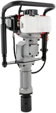 Gas Powered T Post Driver Manual Piledriver 2 Stroke 52cc Gasoline Pile Driver Kit Farm Fence Post Hammer Push Pile Lightweight Petrol Piledriver