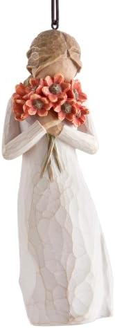Willow Tree Surrounded by Love Ornament, Sculpted Hand-Painted Figure | Celebrating Friendship and Sentiment, Cast from a Susan Lordi Original Carving