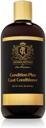 Crown Royale Condition Plus Dog Conditioner Concentrate, Add Needed Moisture, Keeps Coat from Matting, For Fine and Medium Coats, Made in USA, 16 oz