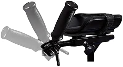 Adjustable Forearm Platform Support, Klip Walker Attachment, Angle Adjustable Handgrip, Lightweight Aluminum, 1/Pair, (Large)