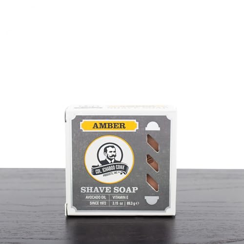 Colonel Ichabod Conk AMBER Super Bar Shave Soap 3-3/4 oz - Extra Large Size
