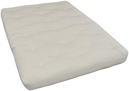 Gold Bond 8" Double Foam & Cotton Futon Mattress, Sage Microfiber, Full, Green