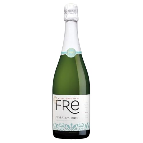 Sutter Home Fre Sparkling Brut from California Vineyards - Bubbles of Green Apple and Ripe Pear Aromas with a Dry Refreshing Finish