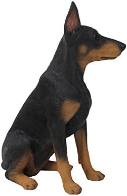 Hi-Line Gift Ltd Sitting Doberman Pinscher Dog Statue