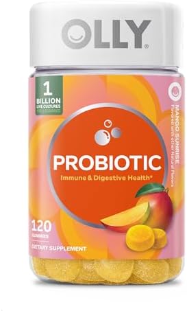 OLLY Probiotic Gummy, Immune System & Digestive Support*, Mango - 50 Count