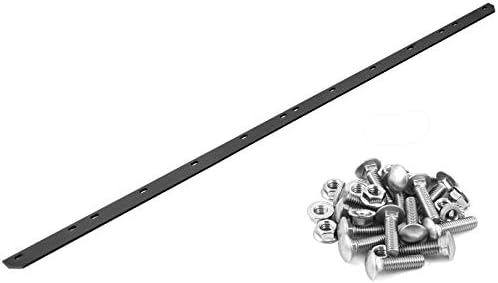USA Made Heavy Duty 54" Snow Plow Blade Edge with Mounting Equipment | Wear Bar Cutting Edge Replacement | 4-6x Longer Life Than Factory Blade